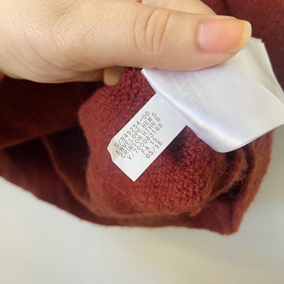 NEW Banana Republic Burnt Orange Alpaca Blend Envelope Hem Sweater Vest Large - Picture 4 of 5